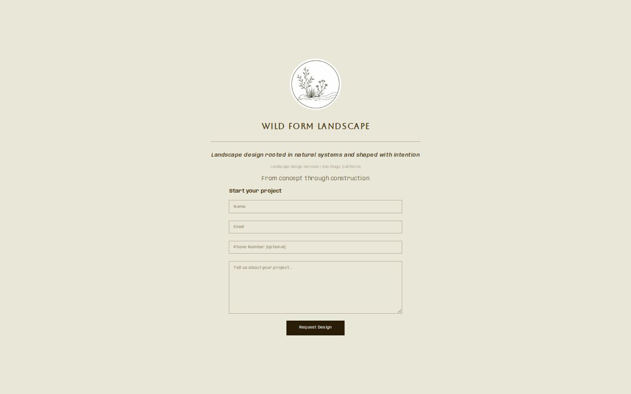 Wild Form Landscape | Landscape Design